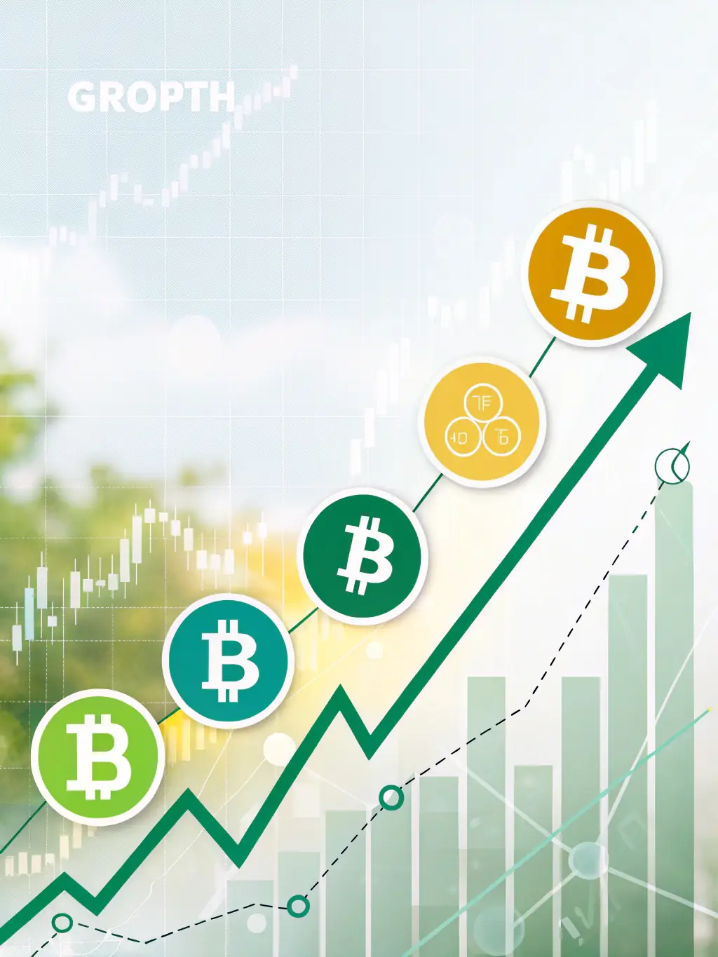 A visually appealing chart illustrating the fluctuations in cryptocurrency prices, with annotations highlighting key trends and patterns.